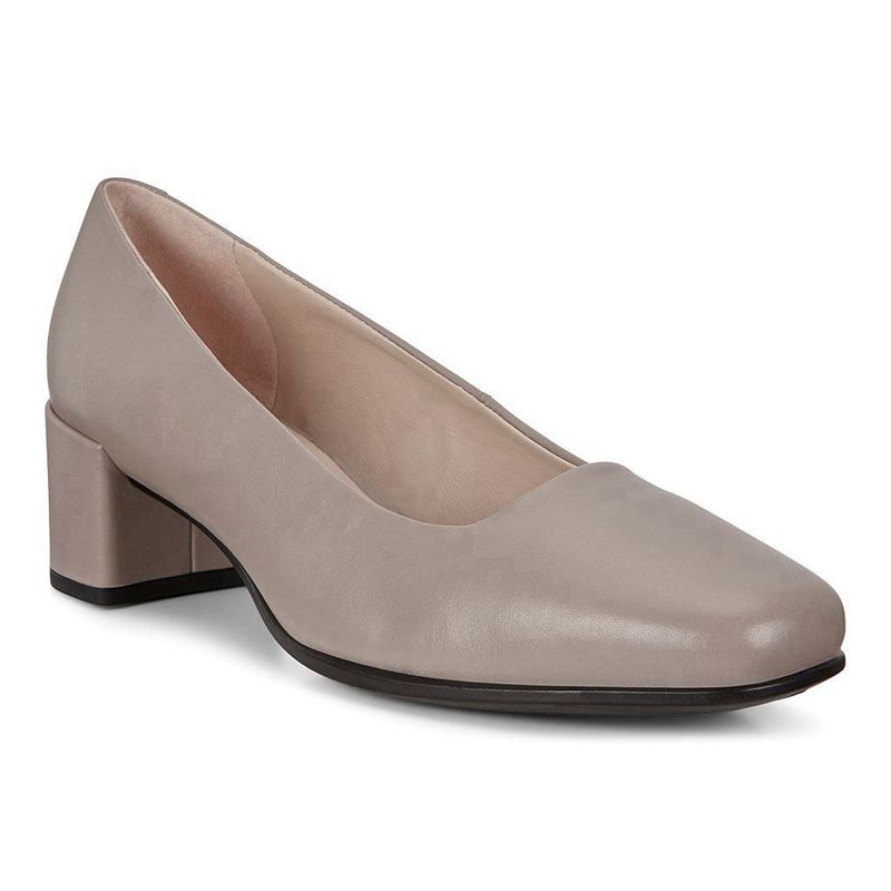 Women Heels Ecco Shape Squared 35 - Pumps Beige - India ZIRCJF786